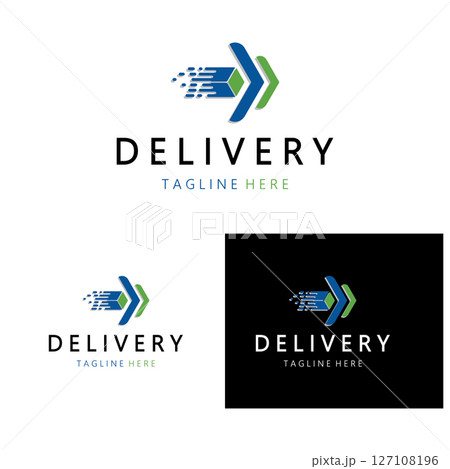 logistics logo icon illustration vector design  distribution symbol  delivery of goods  economy  finance 127108196