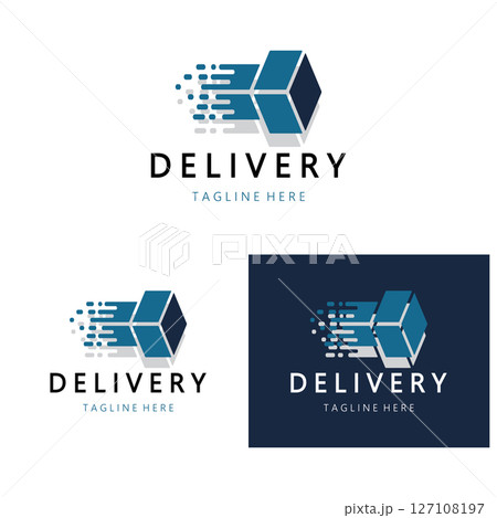 logistics logo icon illustration vector design  distribution symbol  delivery of goods  economy  finance 127108197