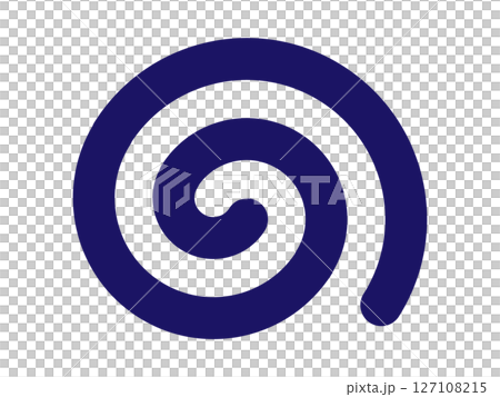 ぐるぐるの効果線（うずまきアイコン） 127108215