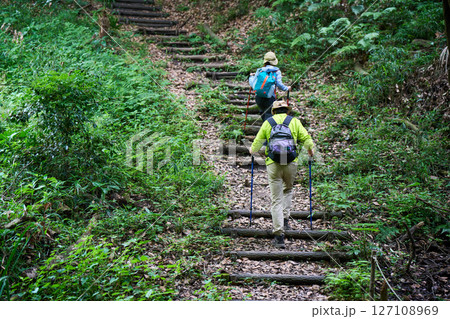 ハイキング　トレッキング　シニア　散歩　登山 127108969