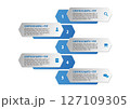 5ステップのプロセス図テンプレート 127109305