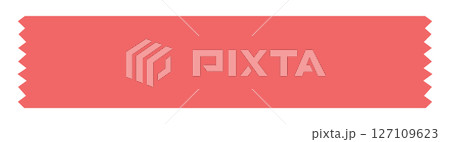 シンプルで使いやすい　赤色のマスキングテープ 127109623