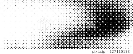 Pixelated bitmap texture cover. Black dithered pattern wallpaper. Abstract glitch gradient pattern. Wide raster halftone screen backdrop. 8 bit video game background. Vector rasterized halfton overlay Pixelated bitmap texture cover. Black dithered pattern wallpaper. Abstract glitch gradient pattern. Wide raster halftone screen backdrop. 8 bit video game background. Vector rasterized halfton overlay 127110158
