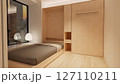 ジャパンディでシンプルな寝室 127110211