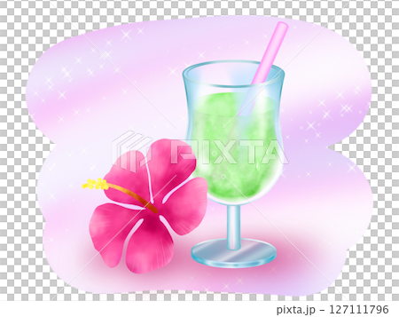 哈密瓜汽水和芙蓉花配料B-2 127111796