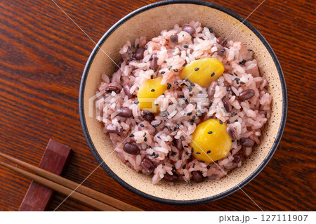 栗赤飯 栗赤飯 127111907