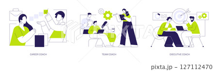 Business coaching isolated cartoon vector illustrations se 127112470