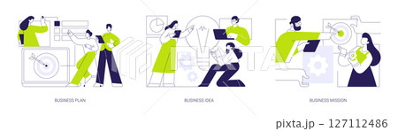 Business development isolated cartoon vector illustrations se 127112486