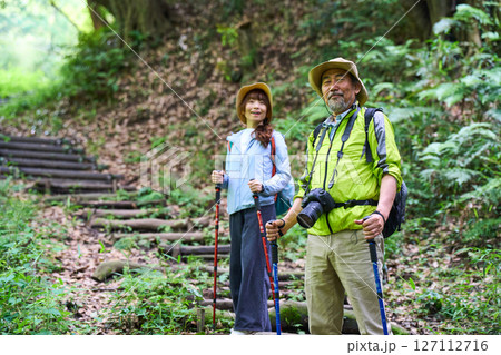 ハイキング　トレッキング　シニア　散歩　登山 127112716