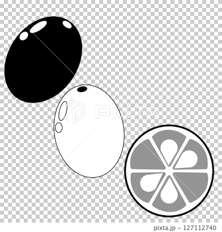 簡單的金橘圖示單色 簡單的金橘圖示單色 127112740