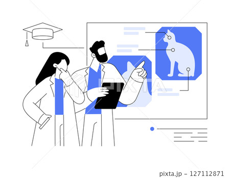Radiology isolated cartoon vector illustrations. Radiology isolated cartoon vector illustrations. 127112871