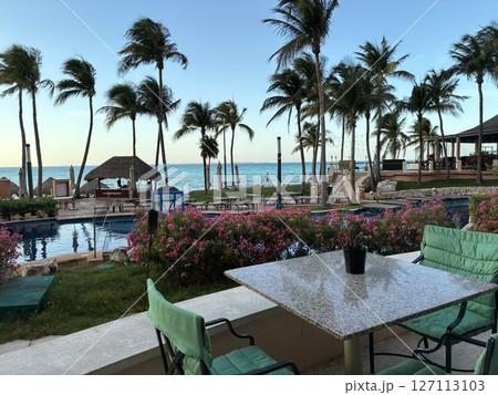 メキシコのカンクンのリゾートのレストラン メキシコのカンクンのリゾートのレストラン 127113103