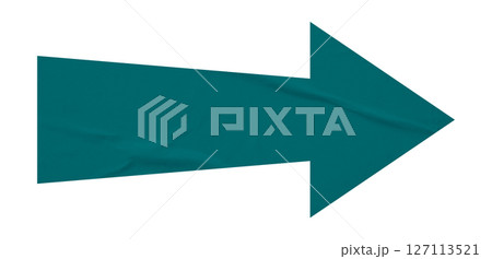 Green crumpled paper arrow isolated on transparent background Green crumpled paper arrow isolated on transparent background 127113521