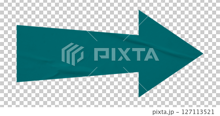 Green crumpled paper arrow isolated on transparent background Green crumpled paper arrow isolated on transparent background 127113521