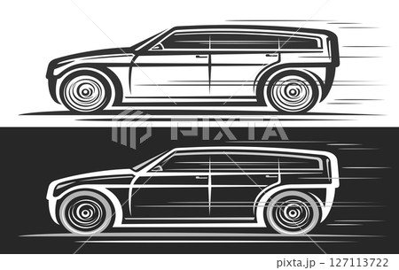 Vector logo for SUV Car 127113722