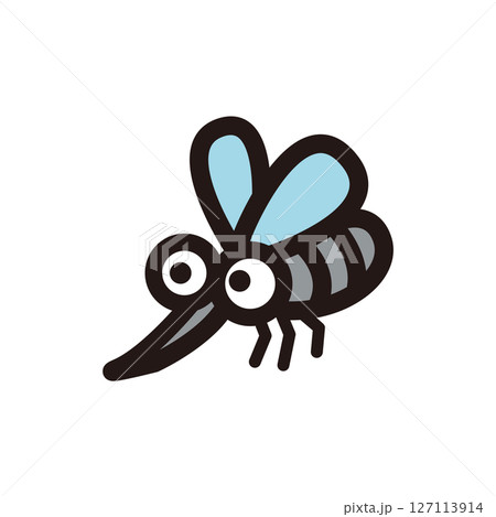 かわいらしい蚊のキャラクター かわいらしい蚊のキャラクター 127113914