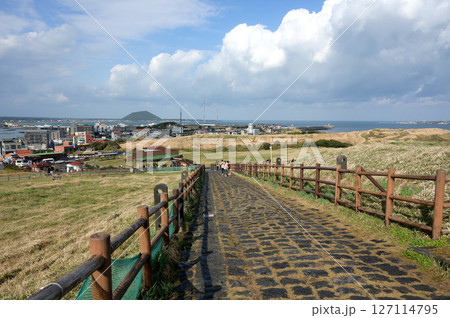 火山 火口 崖 127114795