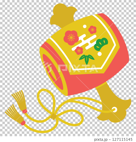 小槌の和風アイコンイラスト 127115145