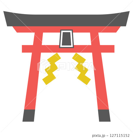 鳥居のアイコンイラスト 鳥居のアイコンイラスト 127115152