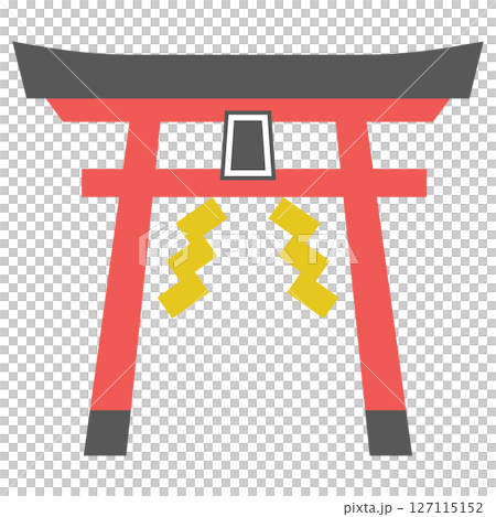 鳥居のアイコンイラスト 鳥居のアイコンイラスト 127115152