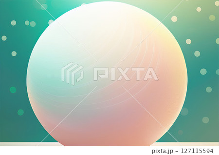 淡い色でふんわりとした画像を球体で表現 127115594