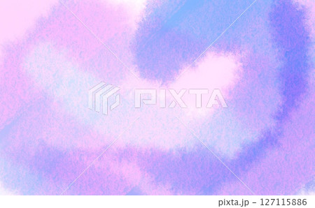 ピンク系のにじみ背景素材（粗目テクスチャ） 127115886