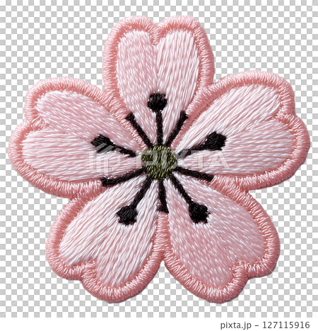 櫻花花瓣刺繡補丁 127115916