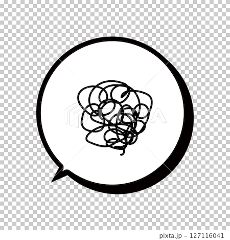 帶有陰影的渦旋形語音泡沫 帶有陰影的渦旋形語音泡沫 127116041