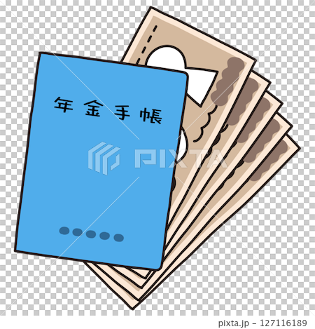 年金手帳とお金　年金 127116189