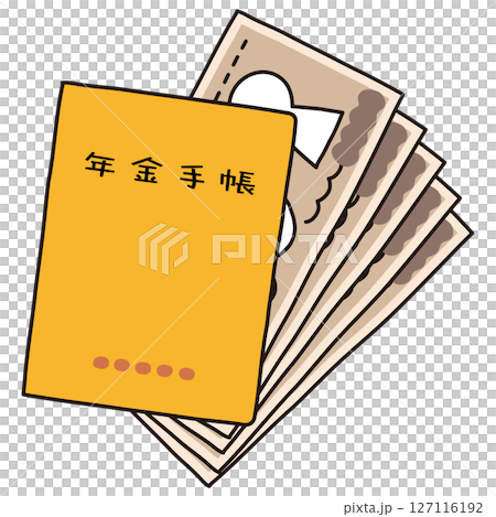 退休金簿和錢退休金 127116192