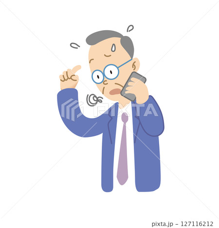 思い出せないシニア男性 127116212