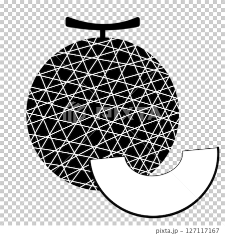 簡單的甜瓜圖示單色 127117167