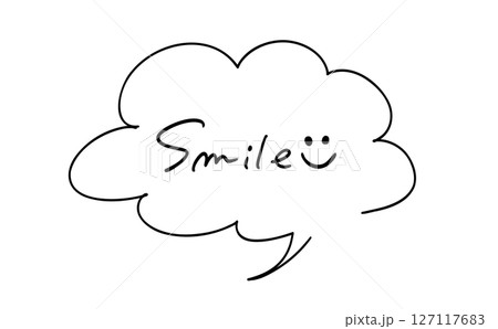 smile|手書きの吹き出しつきメッセージ smile|手書きの吹き出しつきメッセージ 127117683