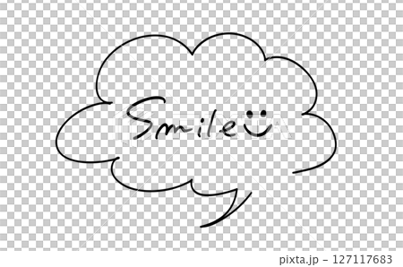 smile|手書きの吹き出しつきメッセージ smile|手書きの吹き出しつきメッセージ 127117683