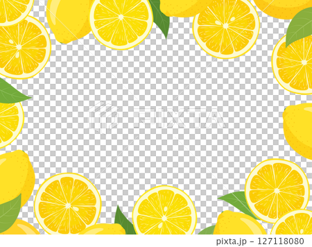 Lemon refreshing frame_vector illustration Lemon refreshing frame_vector illustration 127118080