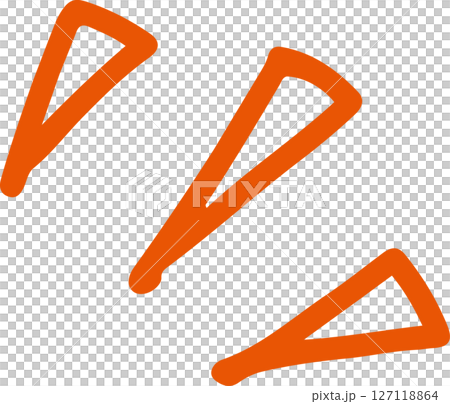 Notice, attention, icon, handwritten, orange, triangle Notice, attention, icon, handwritten, orange, triangle 127118864