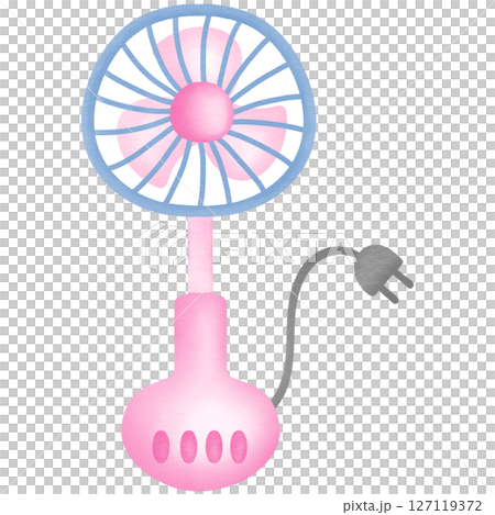 fan electric hand drawn transparency illustration fan electric hand drawn transparency illustration 127119372