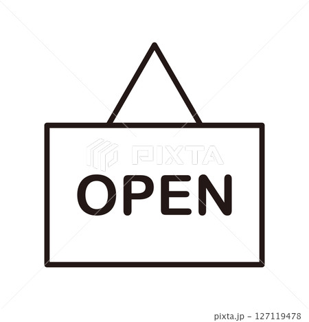 『OPEN』の札 『OPEN』の札 127119478