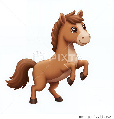 可愛い馬のイラスト 可愛い馬のイラスト 127119592