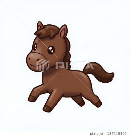 可愛い馬のイラスト 可愛い馬のイラスト 127119593