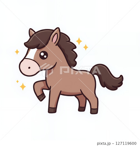 可愛い馬のイラスト 可愛い馬のイラスト 127119600