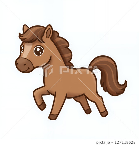 可愛い馬のイラスト 127119628