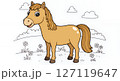 可愛い馬のイラスト 可愛い馬のイラスト 127119647