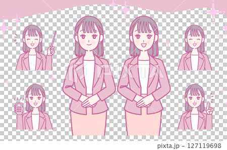 Business woman set 127119698