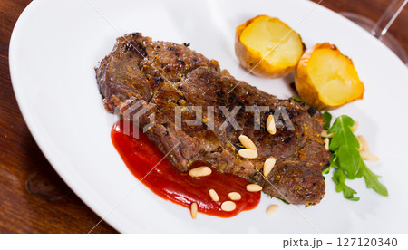 Entrecote with ketchup Entrecote with ketchup 127120340