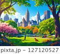 【Adobe Firefly】天気のいい日にセントラルパークでリラックスする様子50 127120527