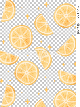 可愛的檸檬無縫模式 127122320