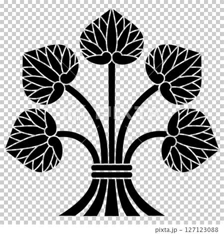 This is the family crest. It is called Honda-ke Bundled Aoi. 127123088