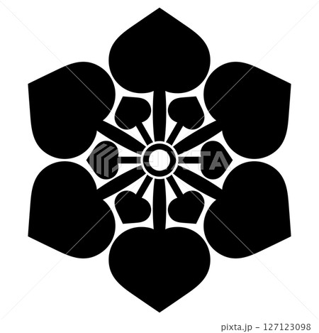 家紋です。新庄家六つ葵と言います。 127123098