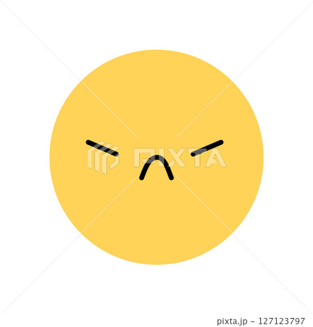 Yellow smile icon 127123797